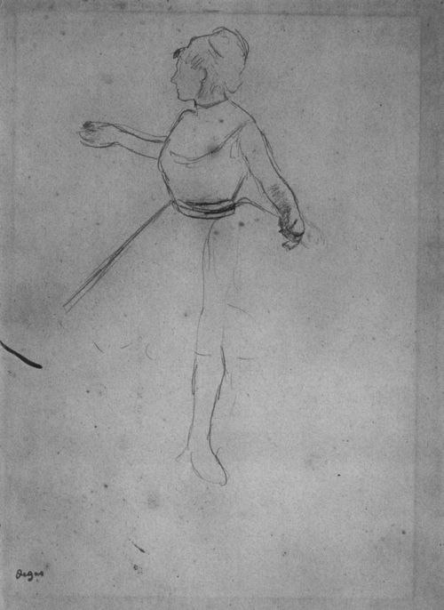 Degas, Edgar Germain Hilaire: Tnzerin mit ausgestreckten Armen