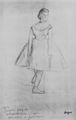 Degas, Edgar Germain Hilaire: Die Tänzerin Josephine Gaujelin