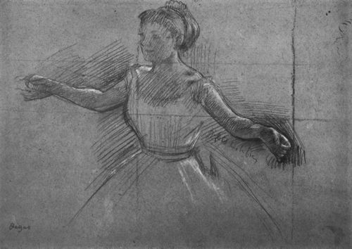 Degas, Edgar Germain Hilaire: Tnzerin mit ausgestreckten Armen