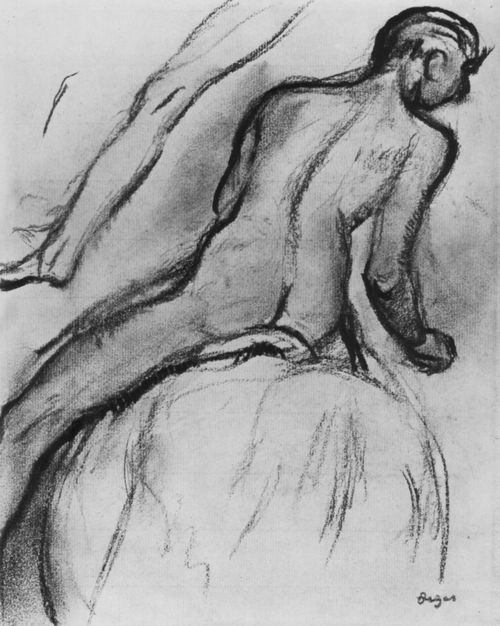Degas, Edgar Germain Hilaire: Aktstudie eines Reiters