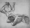 Degas, Edgar Germain Hilaire: Zwei Büglerinnen bei der Lektüre eines Briefes