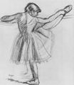 Degas, Edgar Germain Hilaire: Tnzerin an der Stange