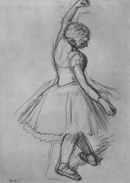Degas, Edgar Germain Hilaire: Tnzerin mit erhobenen Armen