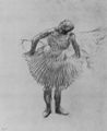Degas, Edgar Germain Hilaire: Tnzerin leicht nach vorn gebeugt