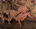Degas, Edgar Germain Hilaire: Zwei Tänzerinnen auf einer Bank