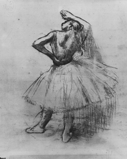 Degas, Edgar Germain Hilaire: Tnzerin mit erhobenem rechten Arm