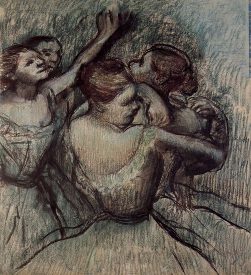 Degas, Edgar Germain Hilaire: Vier Tnzerinnen in Halbfigur