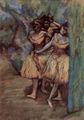 Degas, Edgar Germain Hilaire: Drei Tnzerinnen hinter den Kulissen