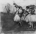 Degas, Edgar Germain Hilaire: Tänzerinnen auf der Bühne