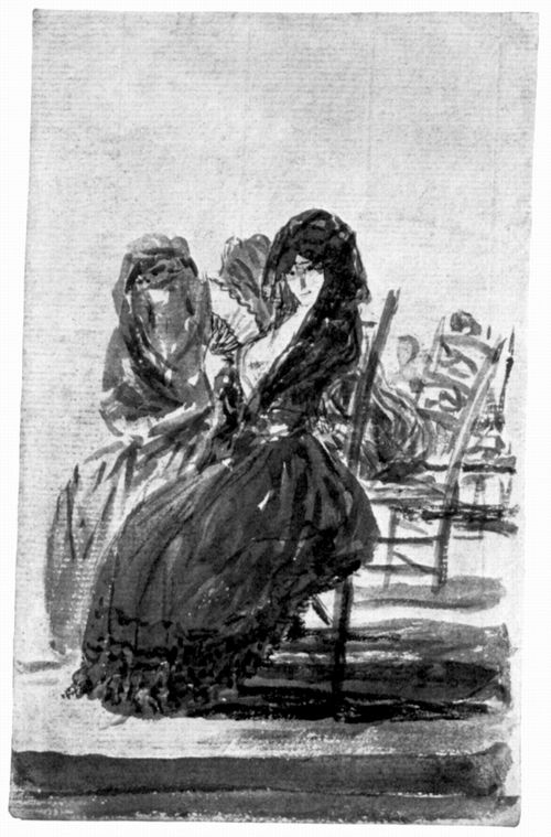 Goya y Lucientes, Francisco de: Sanlcar-Album : Sitzende Majas