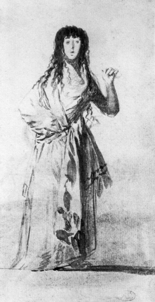 Goya y Lucientes, Francisco de: Sanlcar-Album : Die Herzogin von Alba mit erhobener Hand