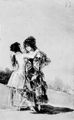 Goya y Lucientes, Francisco de: Madrid-Album : Zwei sich umarmende Frauen