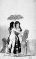 Goya y Lucientes, Francisco de: Madrid-Album : Paar mit Sonnenschirm