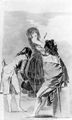 Goya y Lucientes, Francisco de: Madrid-Album : Majo, Maja und petimetre