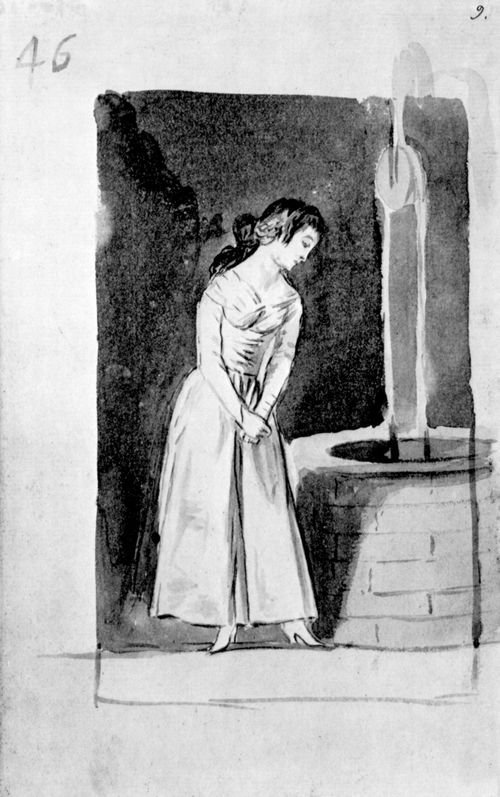 Goya y Lucientes, Francisco de: Madrid-Album : Mdchen am Brunnen