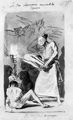 Goya y Lucientes, Francisco de: Madrid-Album : »Die Tante Blasebalg schrt das Feuer, Sich versammelnde Hexen«