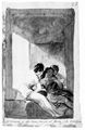 Goya y Lucientes, Francisco de: Madrid-Album : »Es ist Sommer, und bei Mondschein schnappen sie Luft und suchen sich tastend die Flhe«