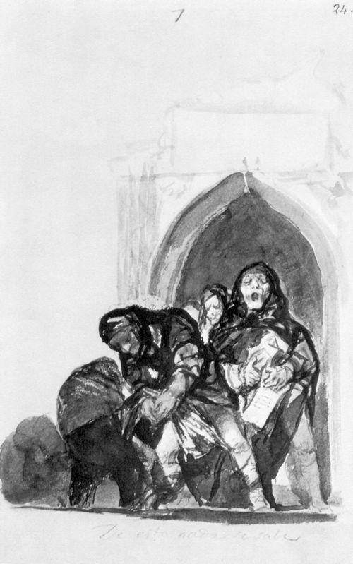 Goya y Lucientes, Francisco de: Unvollendetes Album : »Davon wei man nichts«