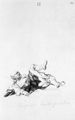 Goya y Lucientes, Francisco de: Unvollendetes Album : »Futritte austeilend, wacht er auf«