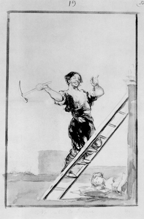 Goya y Lucientes, Francisco de: Schwarzrand-Album : »Er wei nicht, was er tut«