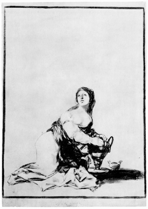 Goya y Lucientes, Francisco de: Schwarzrand-Album : »Artemisia«