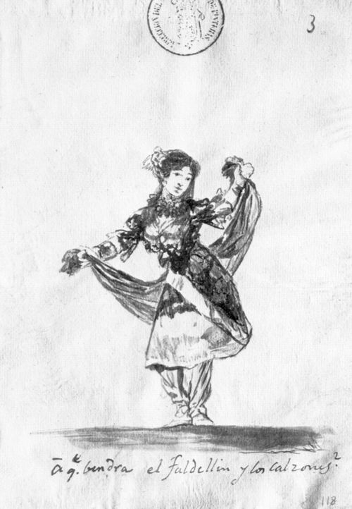Goya y Lucientes, Francisco de: Tagebuch-Album : »Wozu knnen Rock und Hose dienen«