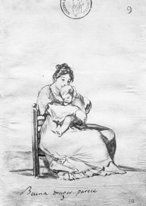 Goya y Lucientes, Francisco de: Tagebuch-Album : »Eine brave Frau, wie es scheint«