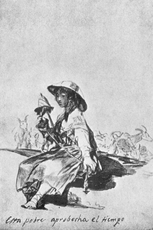 Goya y Lucientes, Francisco de: Tagebuch-Album : »Das arme Mdchen verliert keine Zeit«