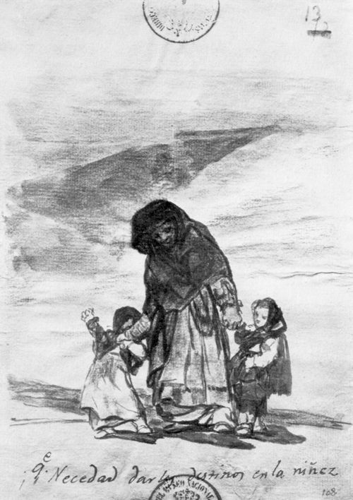 Goya y Lucientes, Francisco de: Tagebuch-Album : »Welche Dummheit! Ihr schicksal schon in der Kindheit festzulegen«