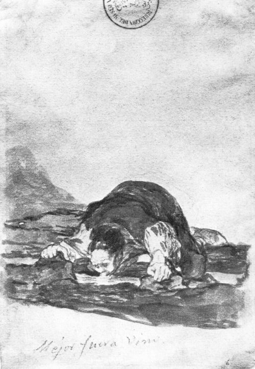 Goya y Lucientes, Francisco de: Tagebuch-Album : »Wein wre besser«