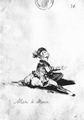 Goya y Lucientes, Francisco de: Tagebuch-Album : »Affenkind«