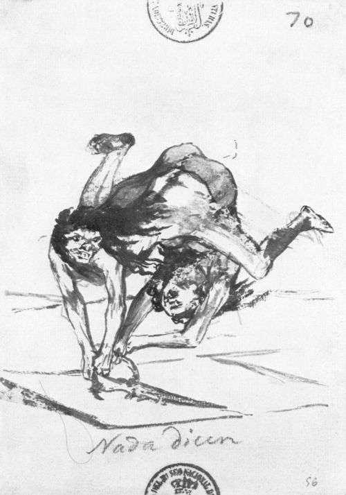 Goya y Lucientes, Francisco de: Tagebuch-Album : »Sie sagen nichts«