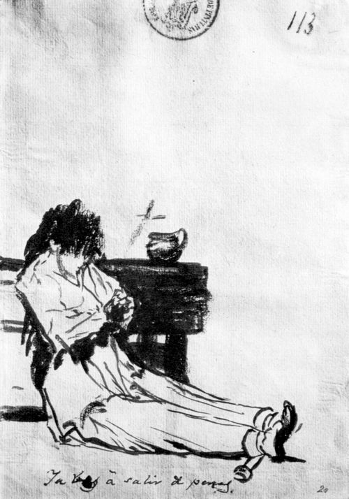 Goya y Lucientes, Francisco de: Tagebuch-Album : »Jetzt bist du am Ende deiner Leiden«