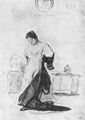 Goya y Lucientes, Francisco de: Tagebuch-Album : »Diese zieht sie nachdenklich aus«