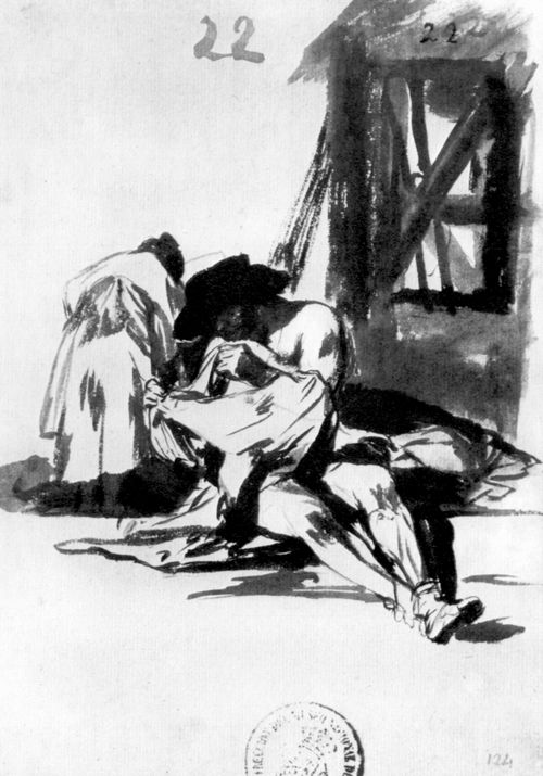 Goya y Lucientes, Francisco de: Sepia-Album : Armut