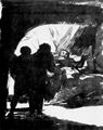 Goya y Lucientes, Francisco de: Sepia-Album : Liegender Greis empfängt zwei Besucher