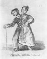 Goya y Lucientes, Francisco de: Erstes Bordeaux-Album : »Eine natrliche, sichere Verbindung. Zur Hlfte Mann, zur Hlfte Frau. Se Verbindung«