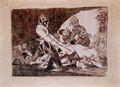 Goya y Lucientes, Francisco de: Zeichnungen für »Desastres de la Guerra«: »Desastre 10, Diese auch nicht«