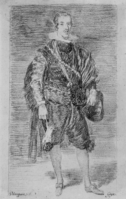 Goya y Lucientes, Francisco de: Zeichnungen nach Velzquez: Portrt des Infanten Don Carlos