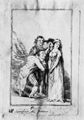 Goya y Lucientes, Francisco de: Zeichnungen fr »Los Caprichos«: »Fnfzehnter Traum, ... hier ist der Eine reicher als der Andere und die Arme wei nicht, wen sie nehmen soll«