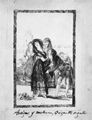 Goya y Lucientes, Francisco de: Zeichnungen für »Los Caprichos«: »Achtzehnter Traum, Damals wie heute – die Quelle des Hochmuts«