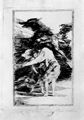 Goya y Lucientes, Francisco de: Zeichnungen fr »Los Caprichos«: »22. Traum. Es strmt. Wenn diese Szene merkwrdig erscheint, dann liegt das an der Kleidung«