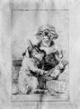 Goya y Lucientes, Francisco de: Zeichnungen fr »Los Caprichos«: »27 Traum. An welchem bel wird er sterben«