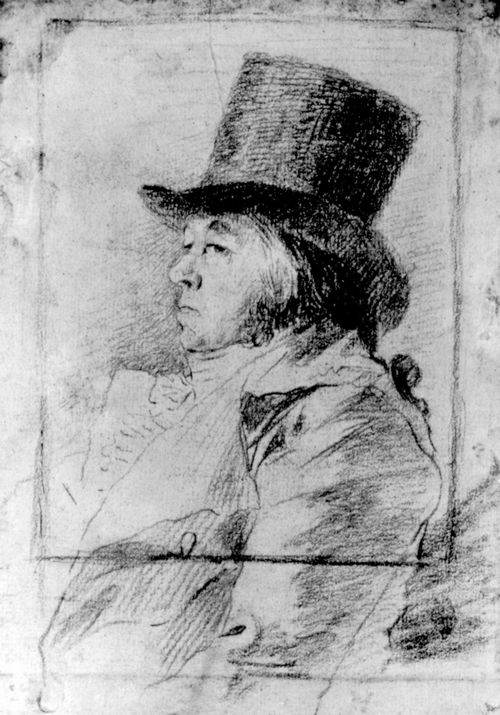 Goya y Lucientes, Francisco de: Zeichnungen fr »Los Caprichos«: »Der Maler Francisco Goya y Lucientes« (Selbstportrt Goyas)