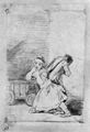 Goya y Lucientes, Francisco de: Zeichnungen für »Los Caprichos«: »Der vom Kindermädchen«