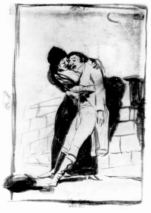 Goya y Lucientes, Francisco de: Zeichnungen fr »Los Caprichos«: »Die Liebe und der Tod«