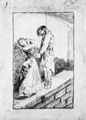 Goya y Lucientes, Francisco de: Zeichnungen für »Los Caprichos«: »Auf der Jagd nach Zähnen«