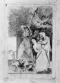 Goya y Lucientes, Francisco de: Zeichnungen fr »Los Caprichos«: »Dort gehen sie schon gerupft«
