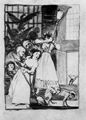 Goya y Lucientes, Francisco de: Zeichnungen fr »Los Caprichos«: »Dort gehen sie schon gerupft«