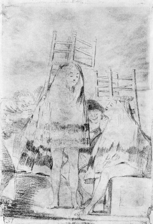 Goya y Lucientes, Francisco de: Zeichnungen fr »Los Caprichos«: »Sie haben schon Platz genommen«